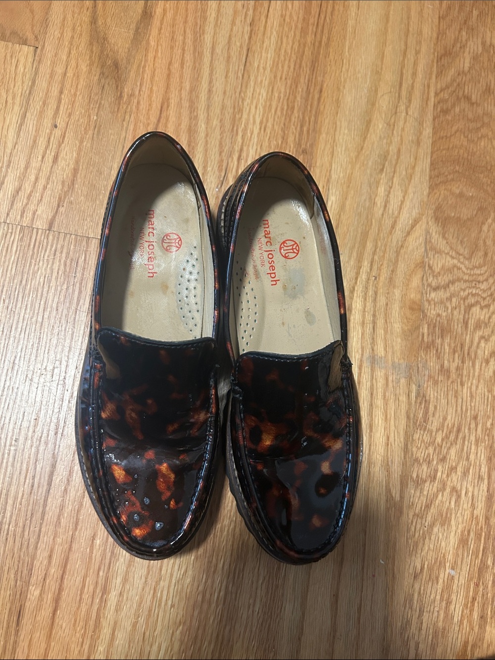 Marc Joseph Men’s Tortoiseshell Slip-On Loafers - Dark Brown & Black